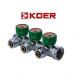 Koer 1121-3 3/4”x3 WAYS коллектор вентильный с фитингом