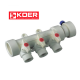 Коллектор на 3 выхода с шаровым перекрытием KOER (40*20)