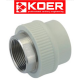 Муфта с внутренней резьбой KOER D50*1 1/2В (под ключ)
